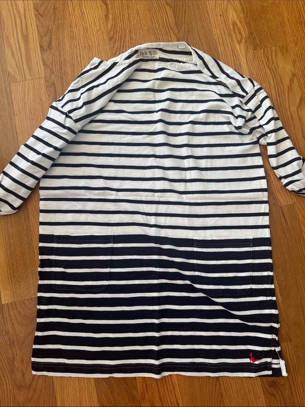 Jack Wills Navy & White Striped Longline Tunic